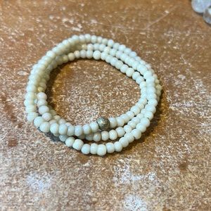 Sisco Berluti Bone Triple wrap bracelet